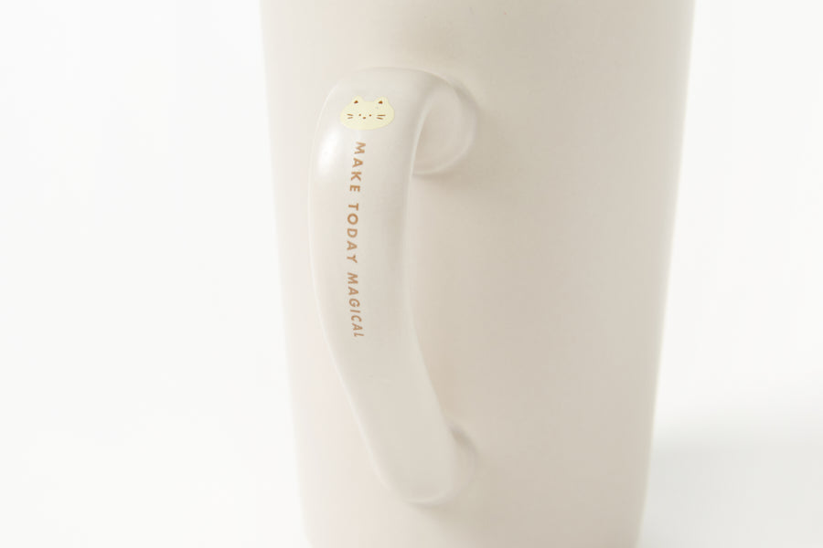 MUG WITH LID & SPOON: CAT (440ML)