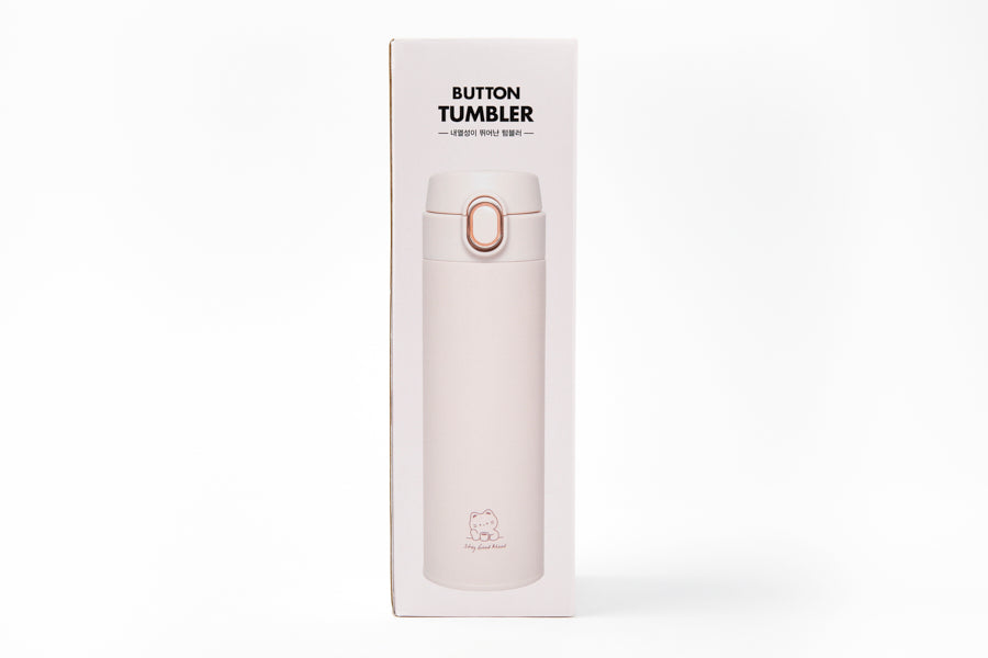 BUTTON TUMBLER PINK CAT 480ML