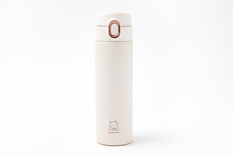 BUTTON TUMBLER PINK CAT 480ML