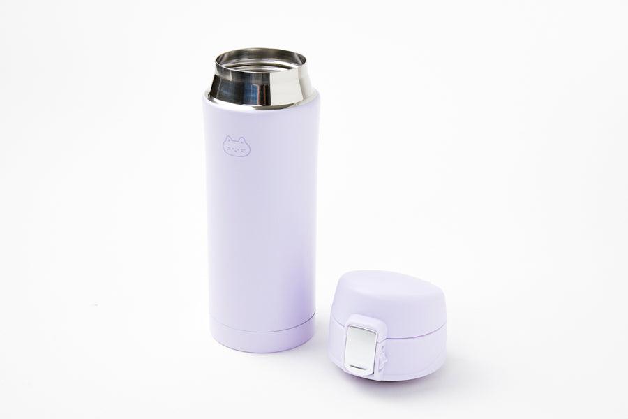 BUTTON TUMBLER PURPLE CAT 320ML
