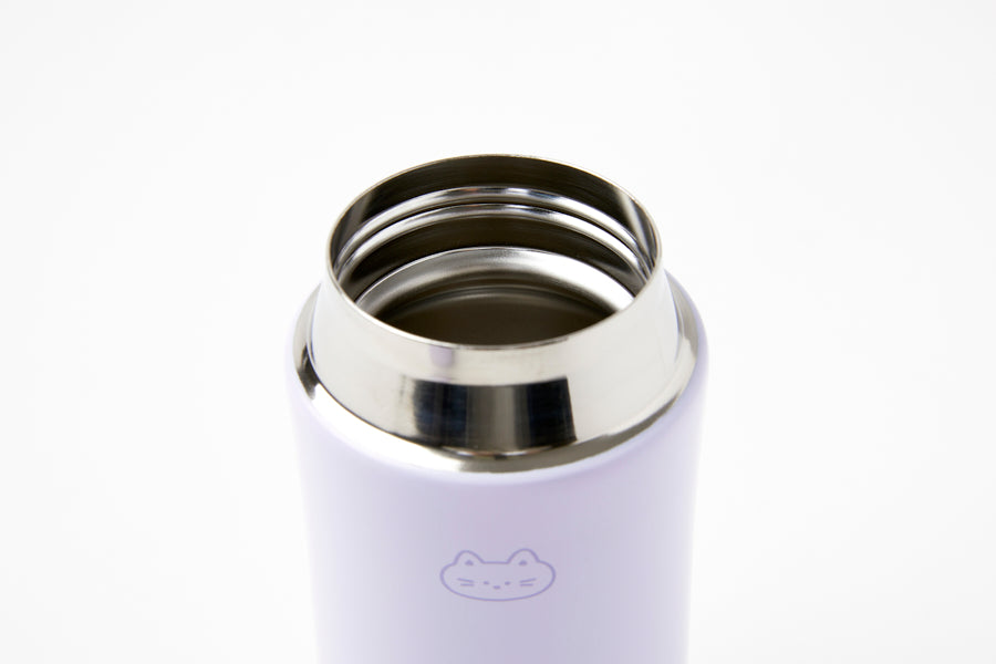 BUTTON TUMBLER PURPLE CAT 320ML