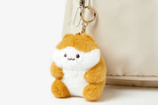 BAG CHARM CHUBBY CHEEK HAMSTERS BROWN