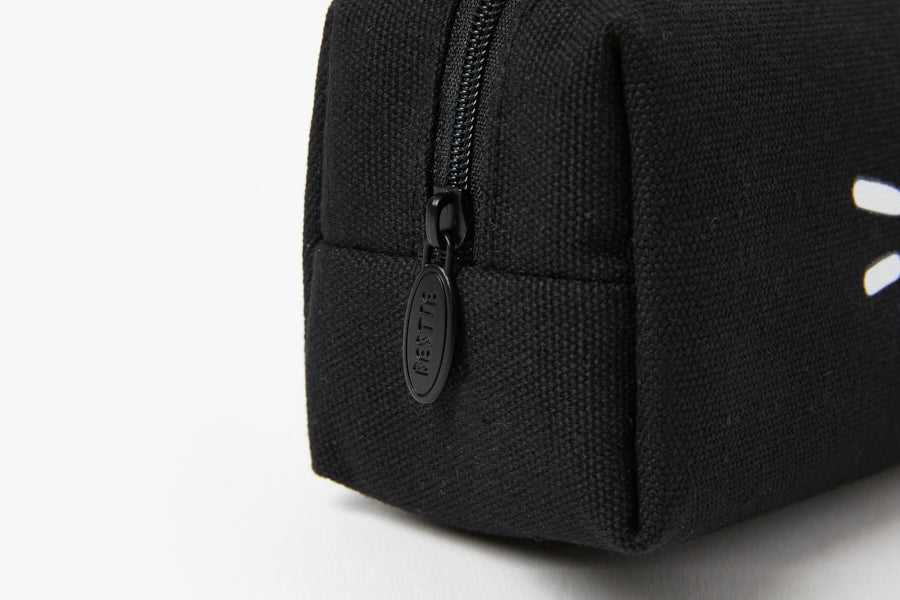 MULTI POUCH COTTON BLACK CAT