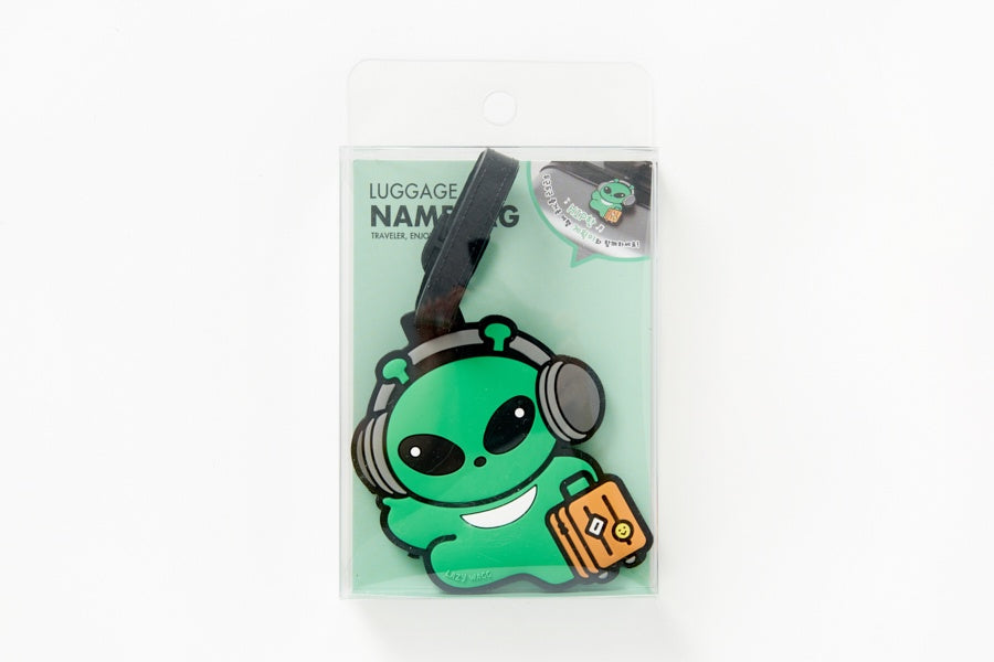 LUGGAGE TAG SILICONE HIP ALIEN