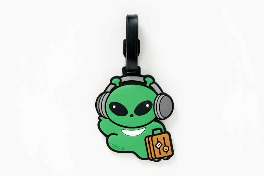 LUGGAGE TAG SILICONE HIP ALIEN