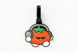 LUGGAGE TAG SILICONE HIP TOMATO