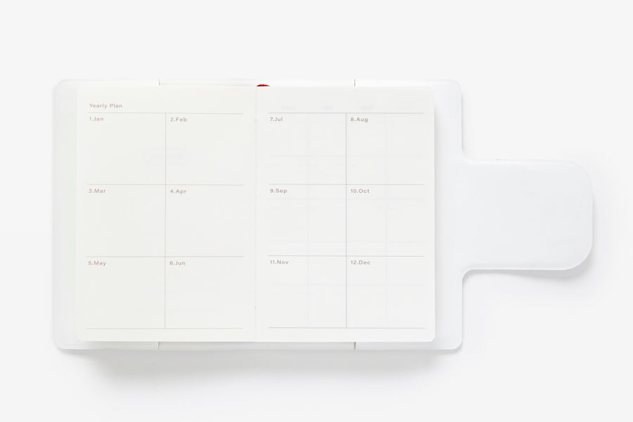SCHEDULER WHITE DIARY WITH MAGNETIC COVER A7
