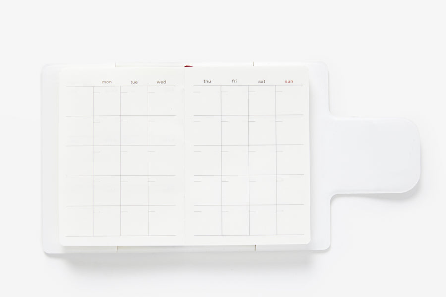 SCHEDULER WHITE DIARY WITH MAGNETIC COVER A7