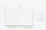 SCHEDULER WHITE DIARY WITH MAGNETIC COVER A7