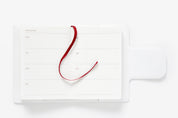SCHEDULER WHITE DIARY WITH MAGNETIC COVER A7