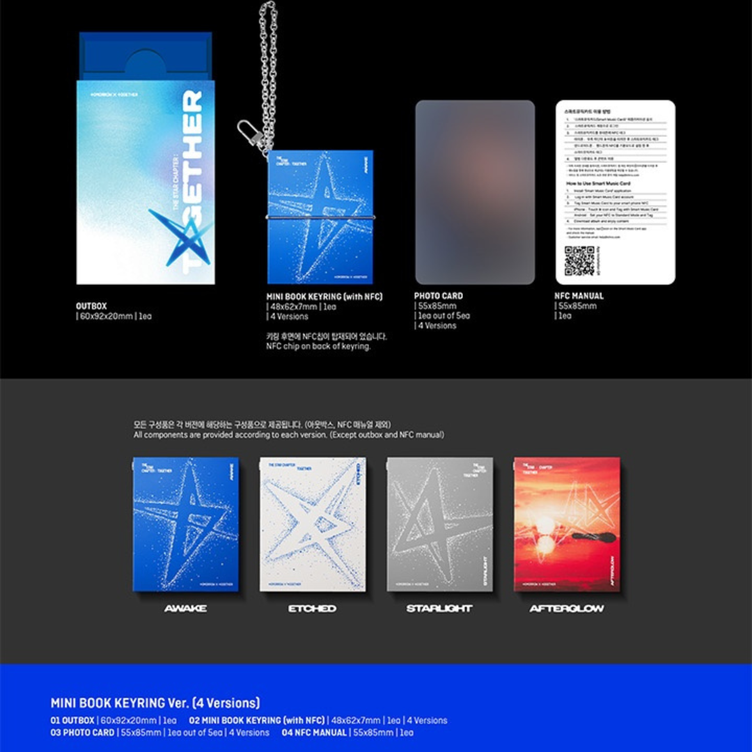 TOMORROW X TOGETHER (TXT) 4th Full Album "THE STAR CHAPTER: TOGETHER" (MIni Book Key Ring Ver.)