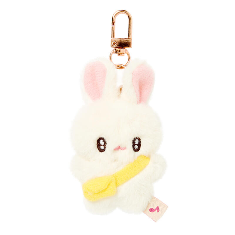 Plush keychain with a cute design on a white background