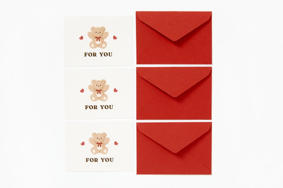 INVITATION CARD FOR YOU HEART BEAR
