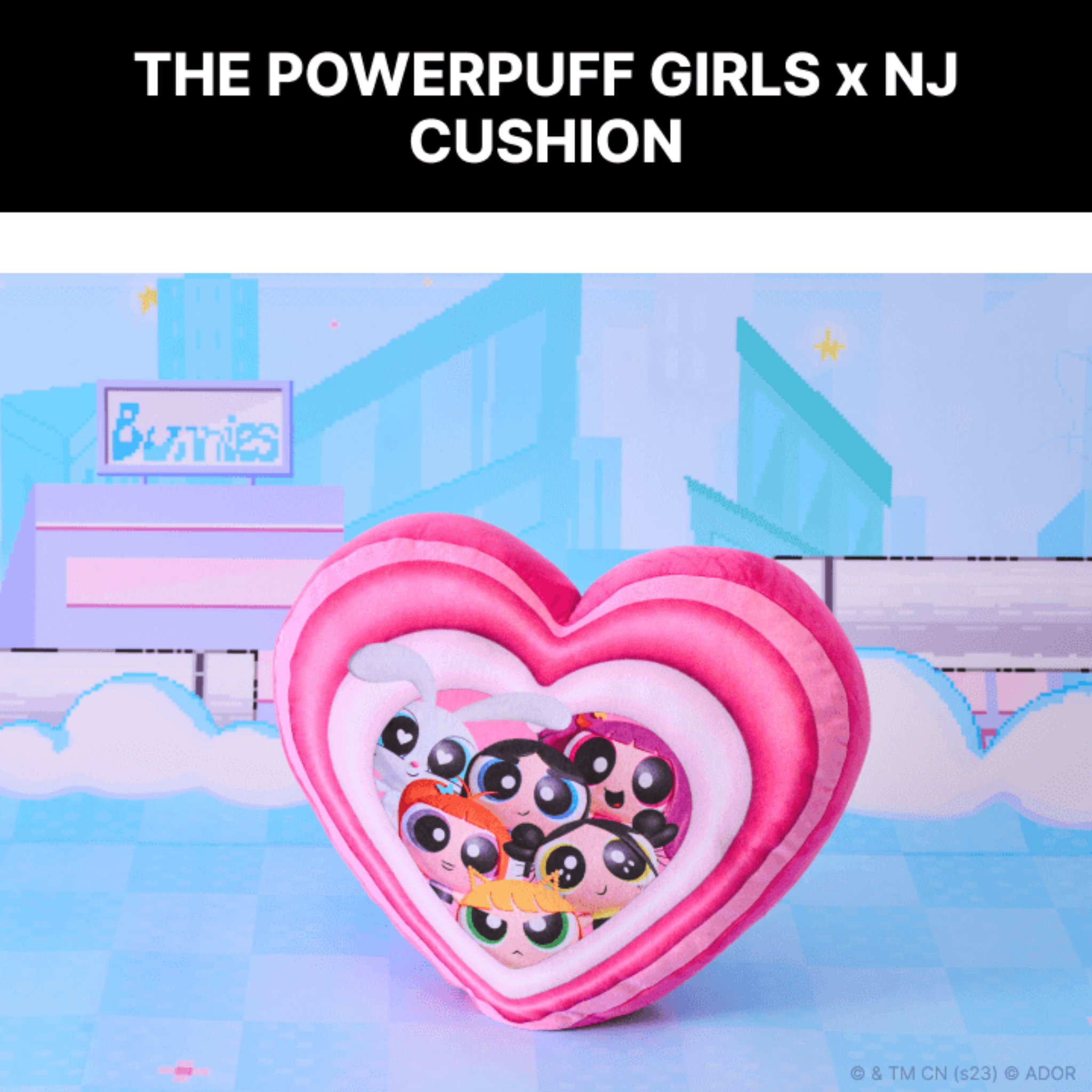 NewJeans The Powerpuff Girls x NJ Cushion