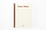 NOTE SIMPLE RED WHITE LINE