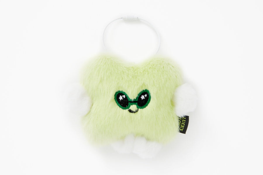 Bag Charm Alien Clover