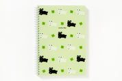 NOTE SP CLOVER RABBIT BLACK N WHITE PP LARGE