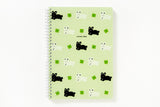 NOTE SP CLOVER RABBIT BLACK N WHITE PP LARGE