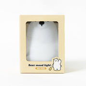 Bear mood light in a beige box on a white background