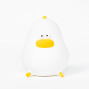 White chicken mood light with yellow accents on a white background