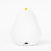 White mood Light with a yellow tip on a white background