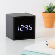 Wood LED Clock Black (Small)