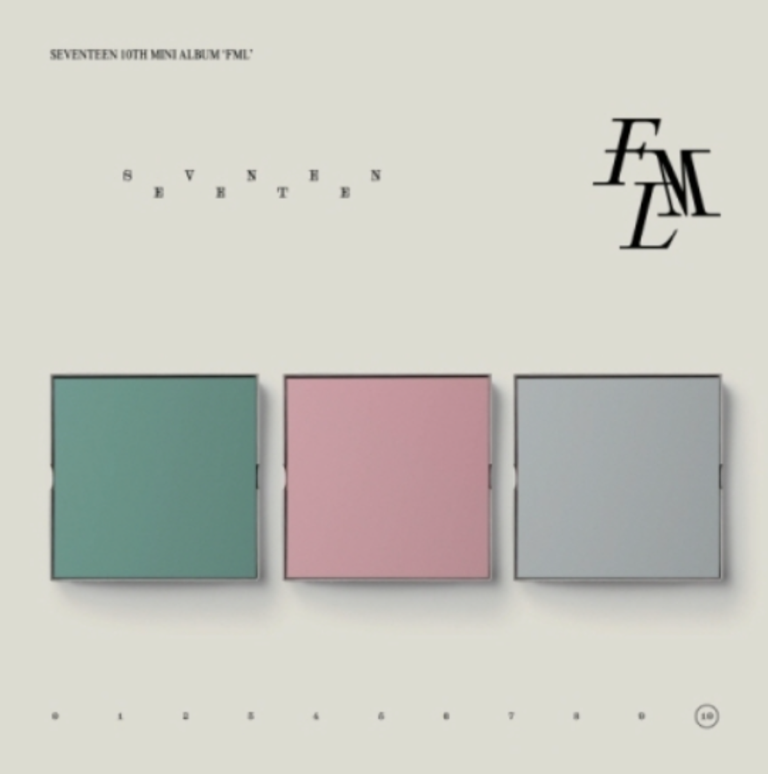 Seventeen 10th Mini Album "FML" (Weverse Ver.) (Set) with Weverse Shop POB