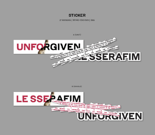 Le Sserafim 1st Studio Album "UNFORGIVEN"  (Weverse Ver.)