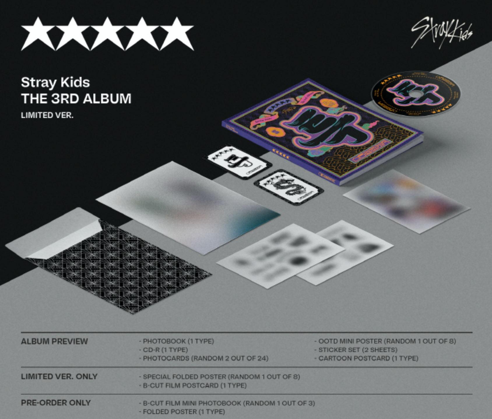Stray Kids Vol.3: ★★★★★ 5-Star [Limited Ver.]
