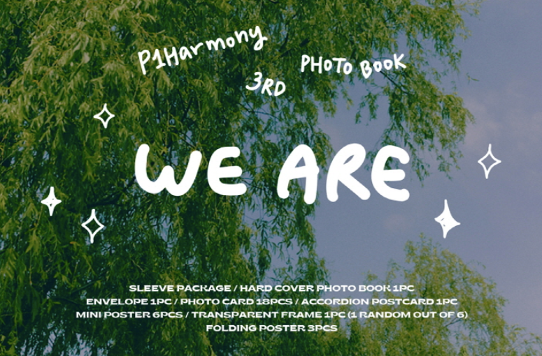 P1Harmony - 3rd PHOTO BOOK [WE ARE] K-Pop Card Boy Band