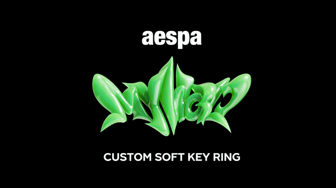 aespa "MY WORLD" Custom Soft Key Ring