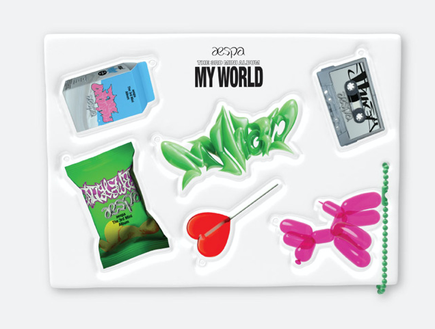 aespa Official MD "MY WORLD" Custom Soft Key Ring