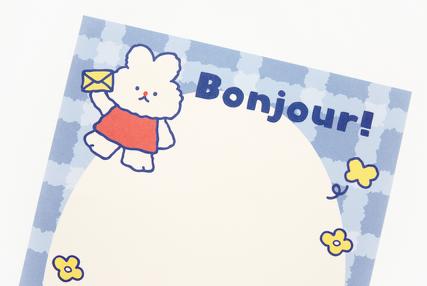 Letter Bonjour Rabbit