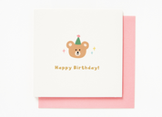 Card Pop-Up Bear Party Hat