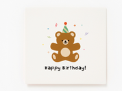 Card Pop-up Confetti Bear