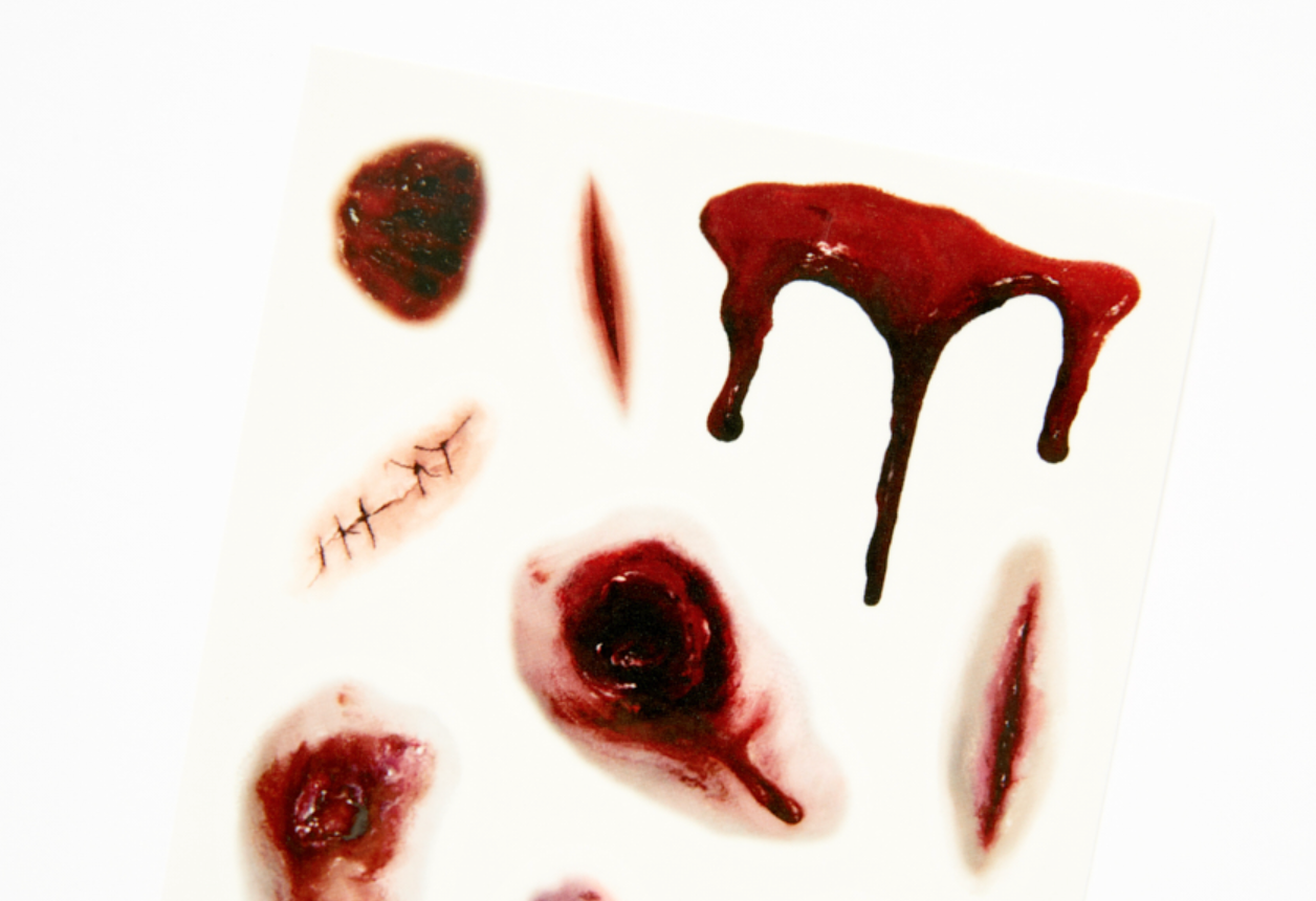 Halloween Tattoo Sticker Scar Version 1