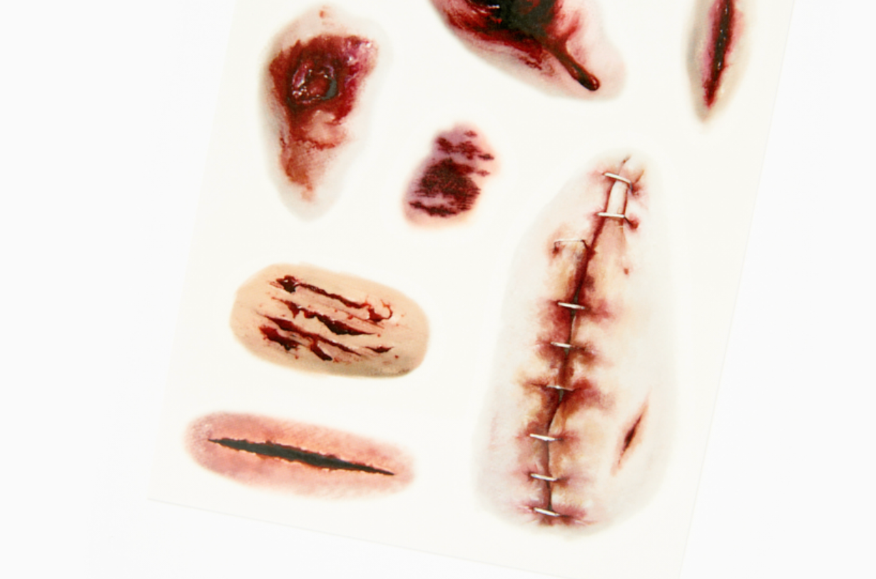 Halloween Tattoo Sticker Scar Version 1