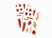 Halloween Tattoo Sticker Scar Version 2