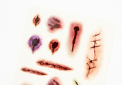 Halloween Tattoo Sticker Scar Version 2