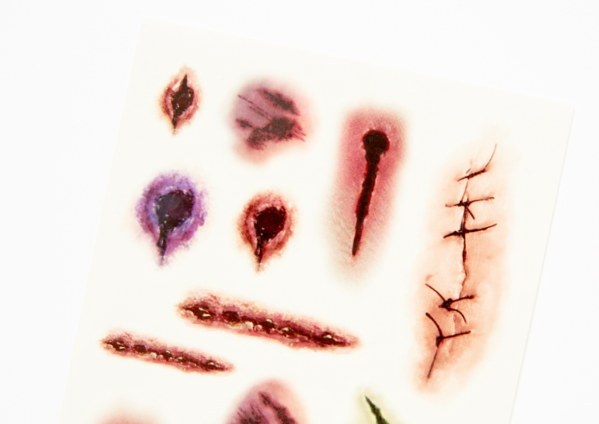 Halloween Tattoo Sticker Scar Version 2