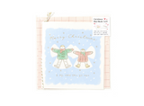 Christmas Card Boy & Girl Snow Field