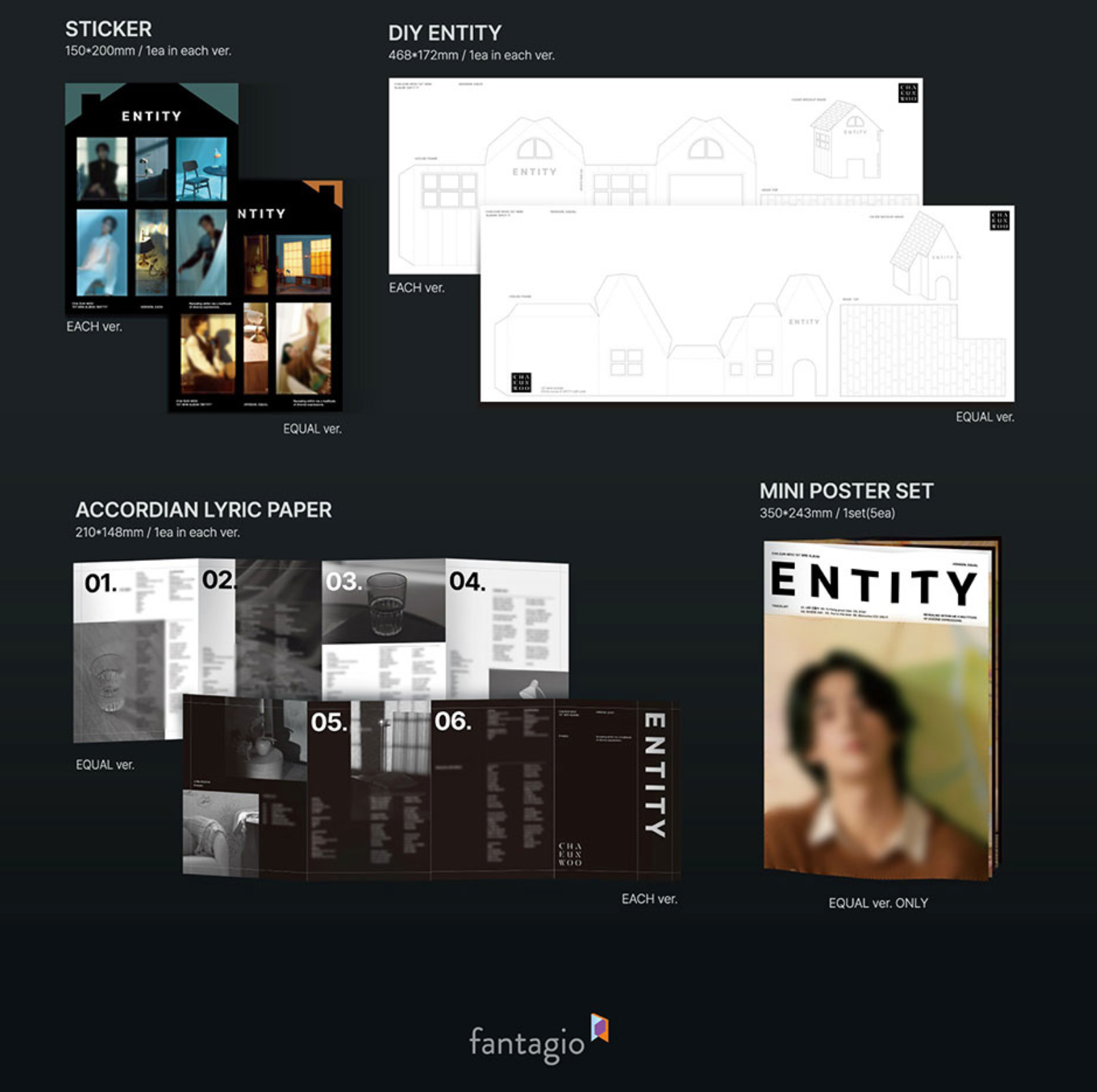 ASTRO Cha Eun-woo 1st Mini Album "ENTITY"