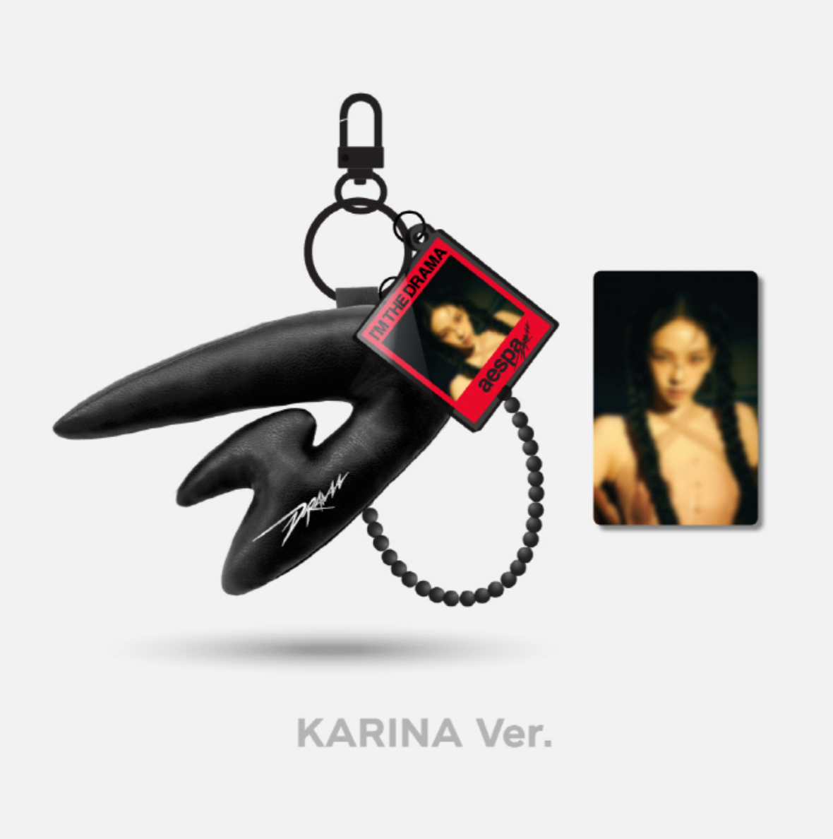 aespa "Drama" (Black) Photo Key Ring