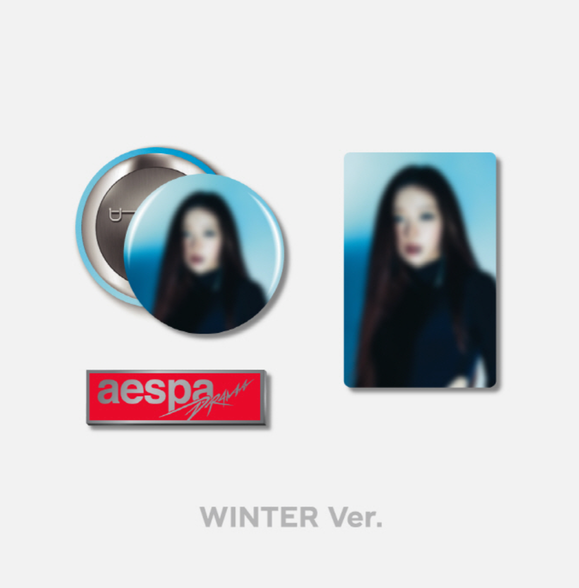 aespa Official MD "Drama" (Black) Badge Set