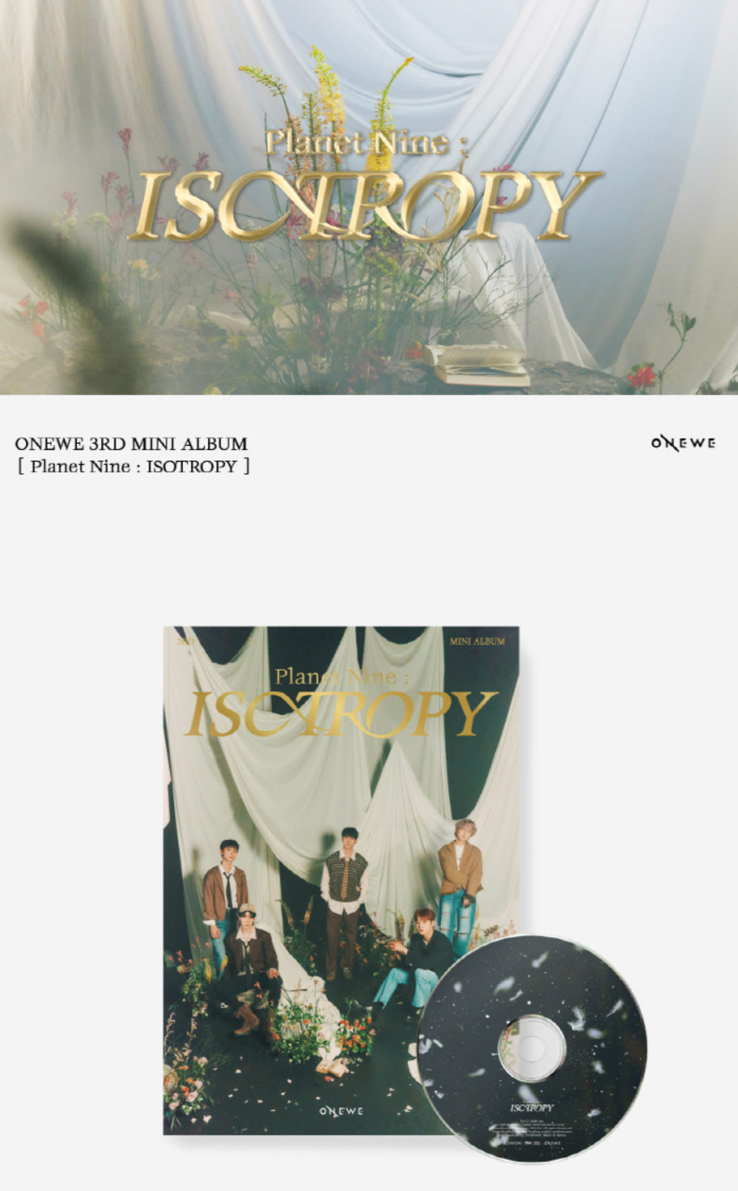 ONEWE 3rd Mini Album Planet Nine: ISOTROPY
