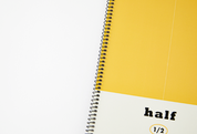 Half-Line Yellow Spring Notebook Set