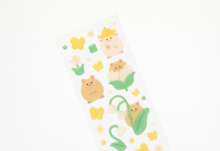 Hamster Character Seal Sticker