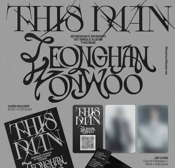 Seventeen Jeonghan X Wonwoo 1st Single Album "THIS MAN" (Weverse Ver.)