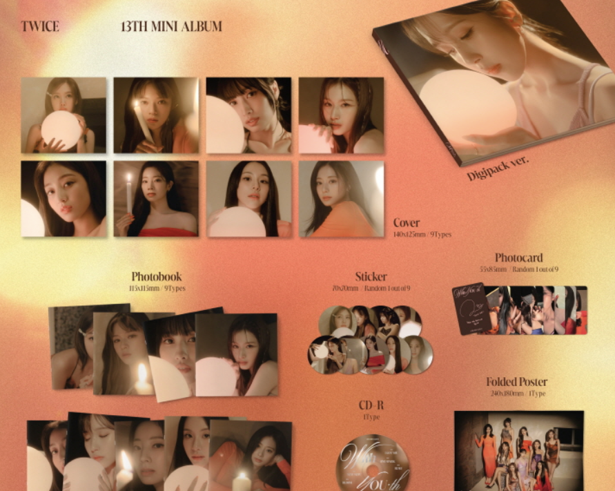 TWICE 13th Mini Album "With You-th" (Digipack Ver.)
