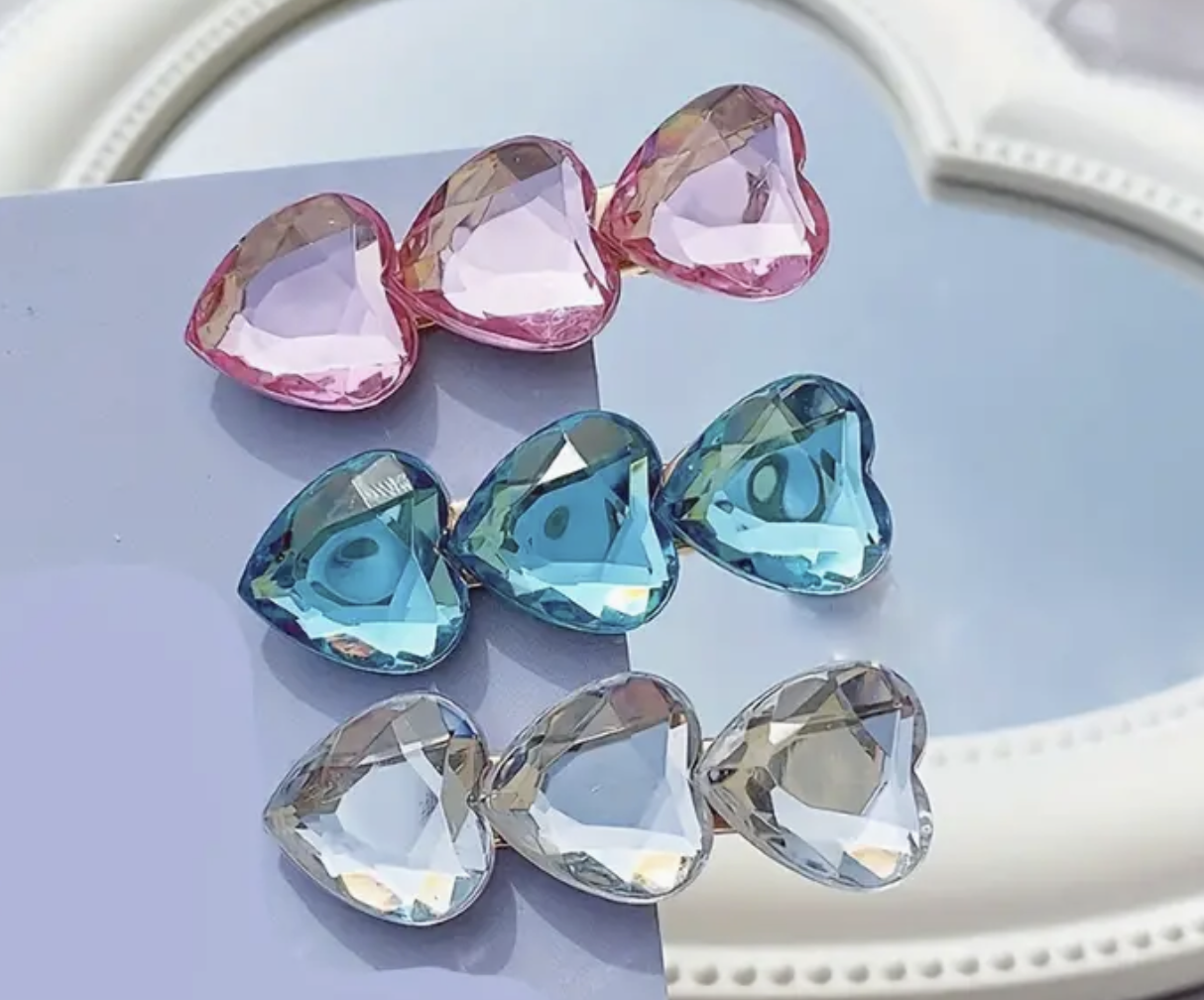 Hair Pins Heart Jewel